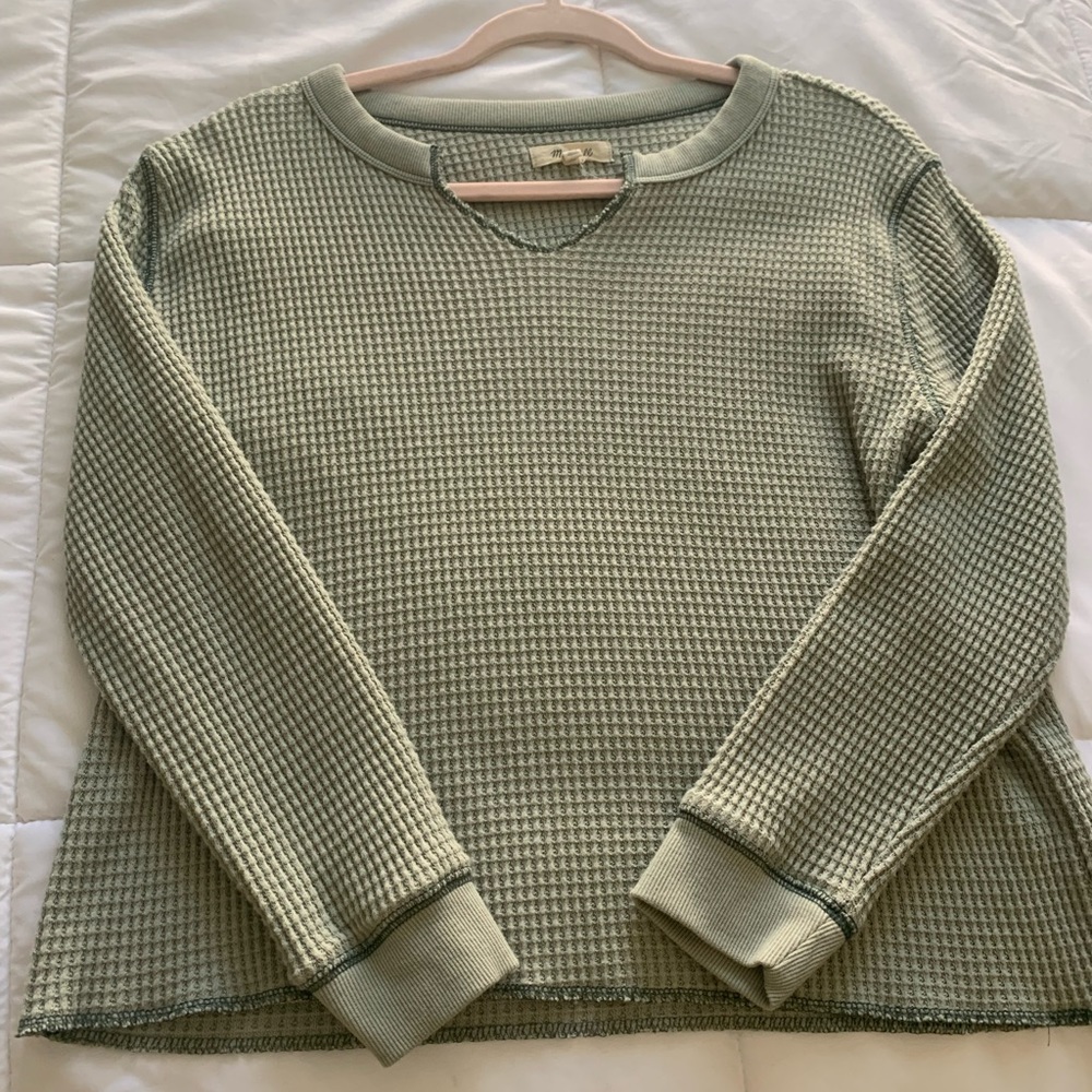Madewell Waffle Knit Long Sleeve